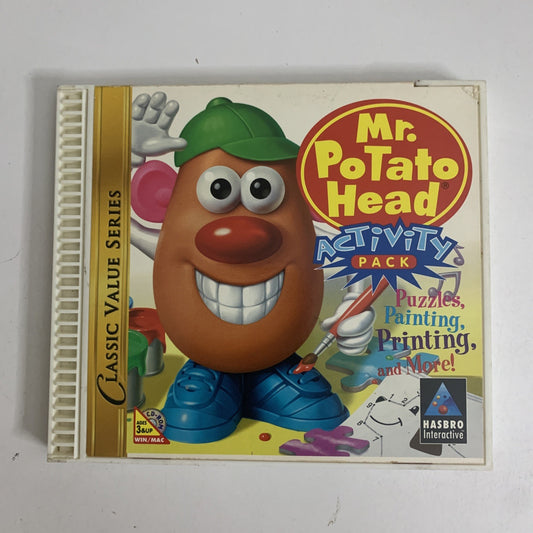 Mr Potato Head Activity Pack PC CD-ROM Windows Mac 1997 Hasbro