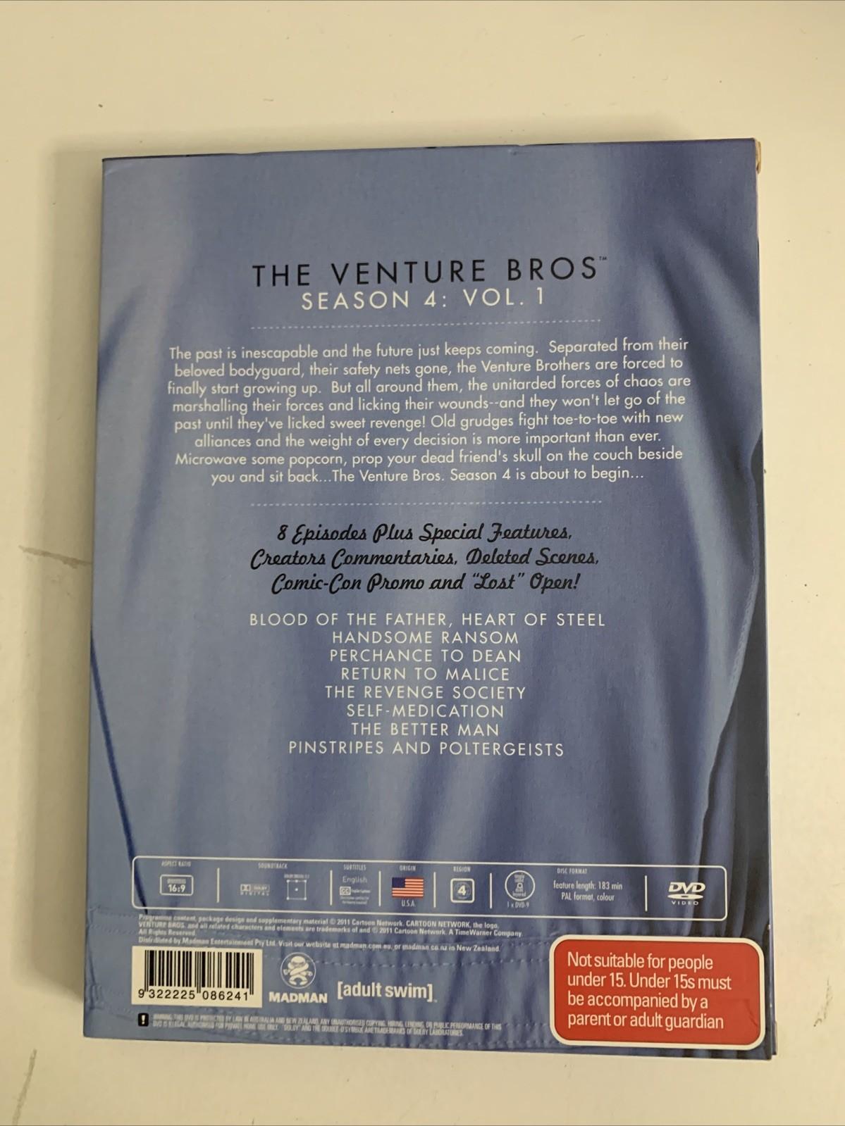 The Venture Bros : Season 4 : Part 1 (DVD, 2010) Region 4