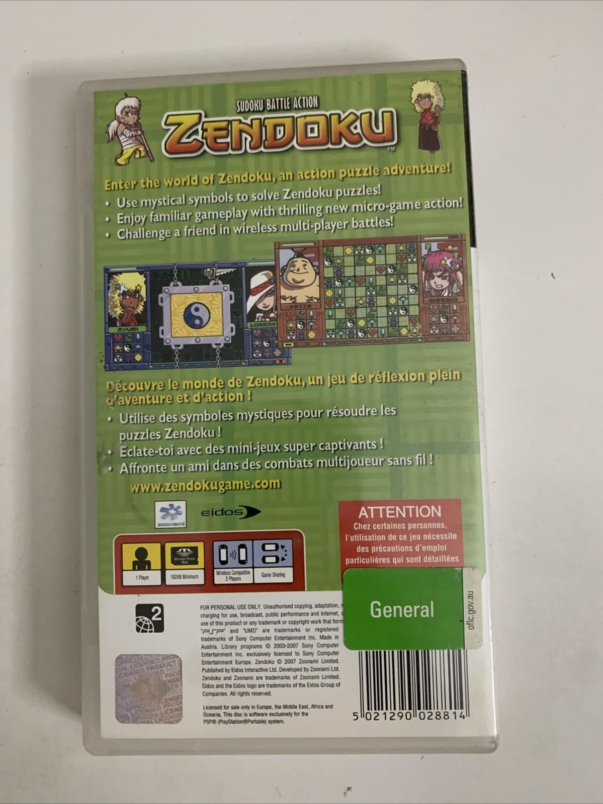 Zendoku Sony PSP Playstation Portable Puzzle Game Complete