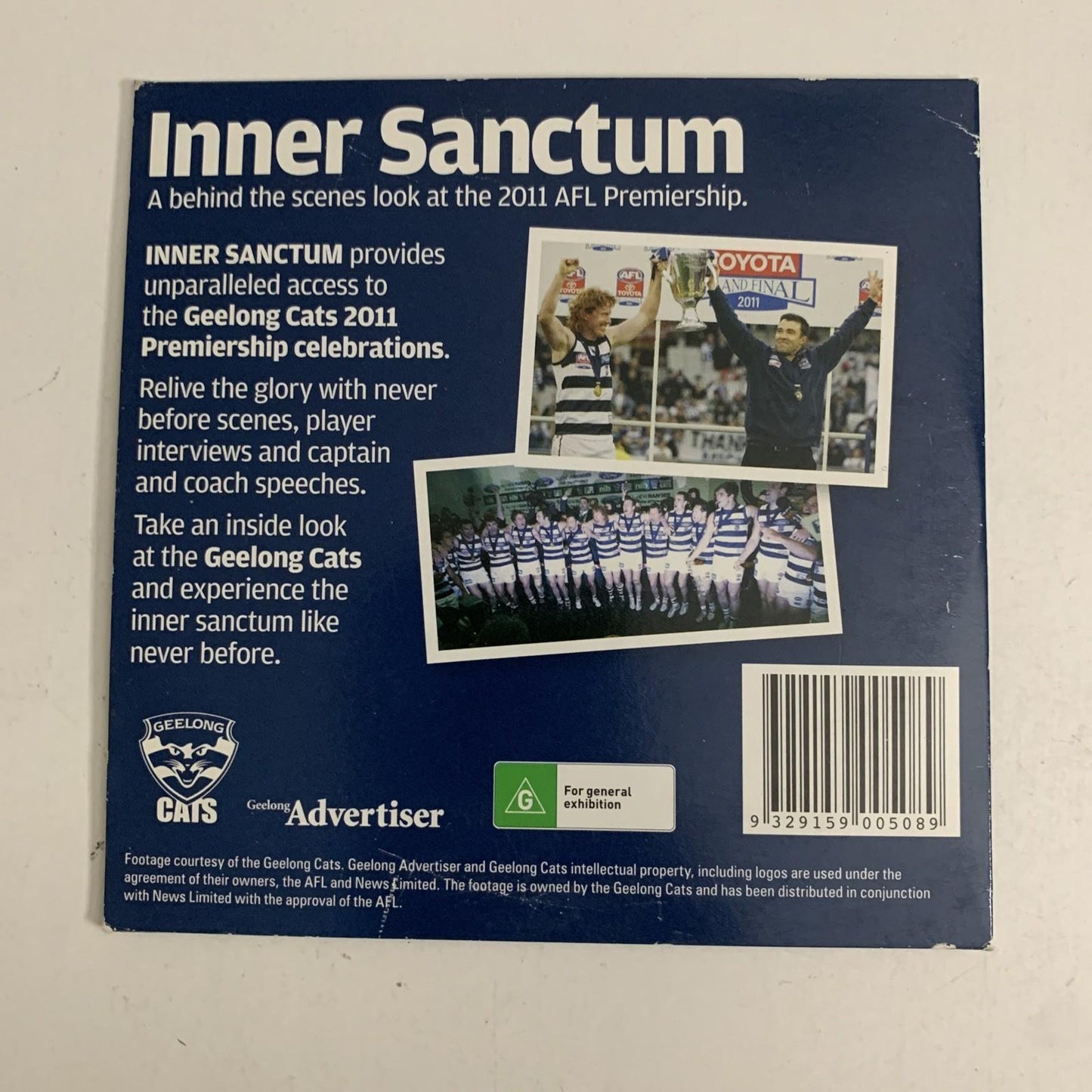 Inner Sanctum: A Behind The Scenes Look At The 2011 AFL Premiership (DVD)