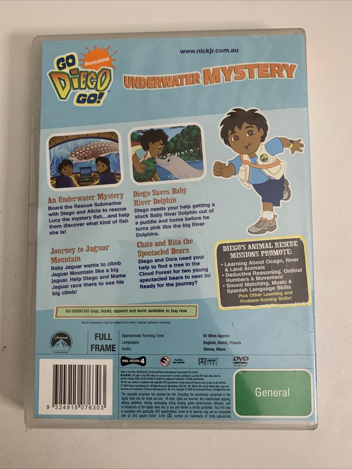 Go Diego Go! Underwater Mystery (DVD, 2007) Animation  Region 4
