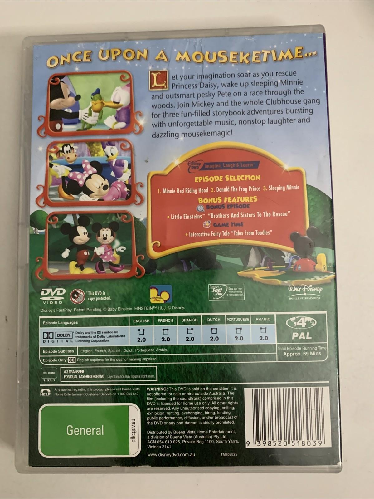 Disney Mickey Mouse Clubhouse: Mickey's Storybook Surprises (DVD, 2006) Region 4