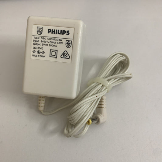 Genuine Philips SBC CS0920/34W Power Supply 9V 200mA AC Adapter