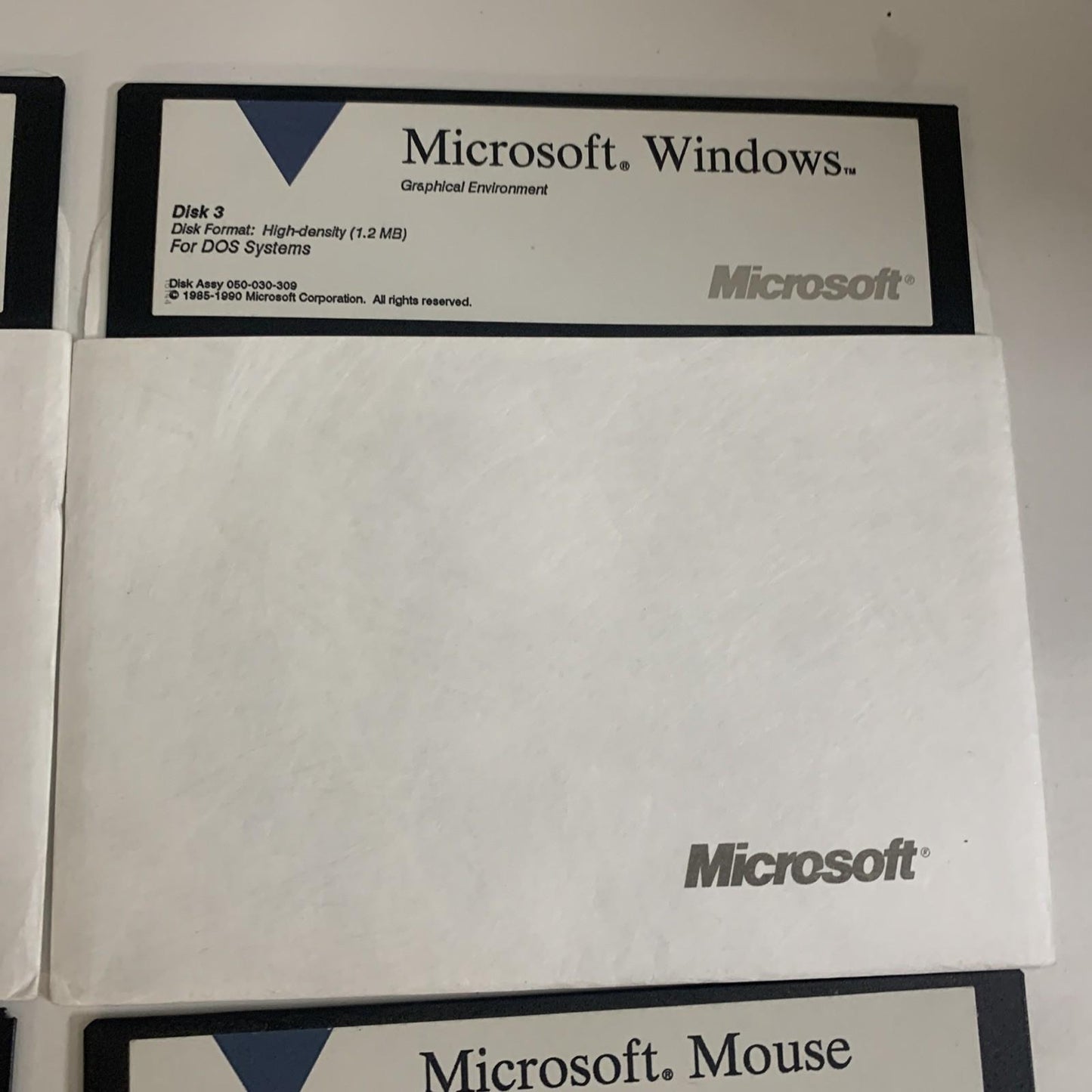 Microsoft Windows 1990 Operating System OS + Microsoft Mouse driver 5.25" Floppy