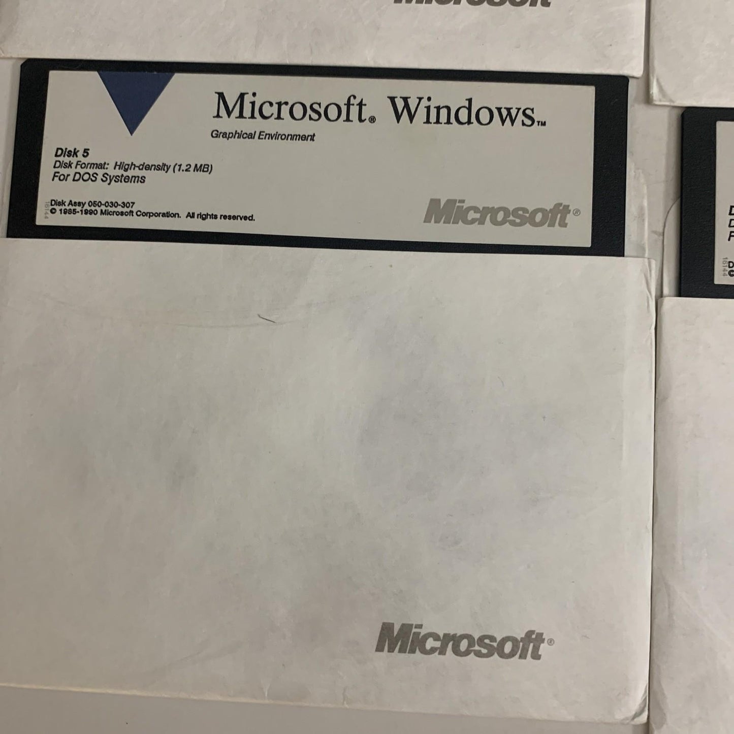 Microsoft Windows 1990 Operating System OS + Microsoft Mouse driver 5.25" Floppy