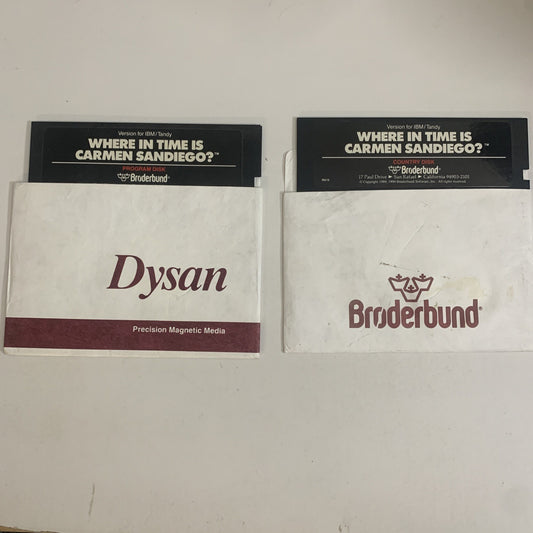 Where In Time Is Carmen Sandiego? IBM PC Tandy 5.25" Floppy