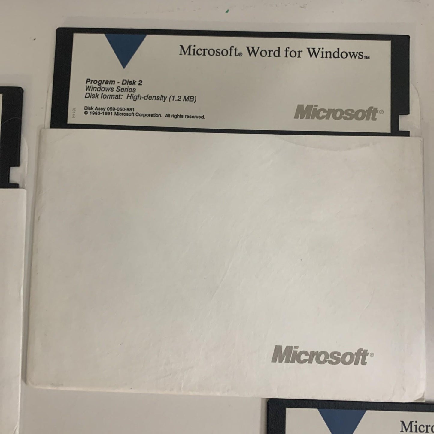 Microsoft Word For Windows Version 2.0 1991 5.25" Floppy Discs