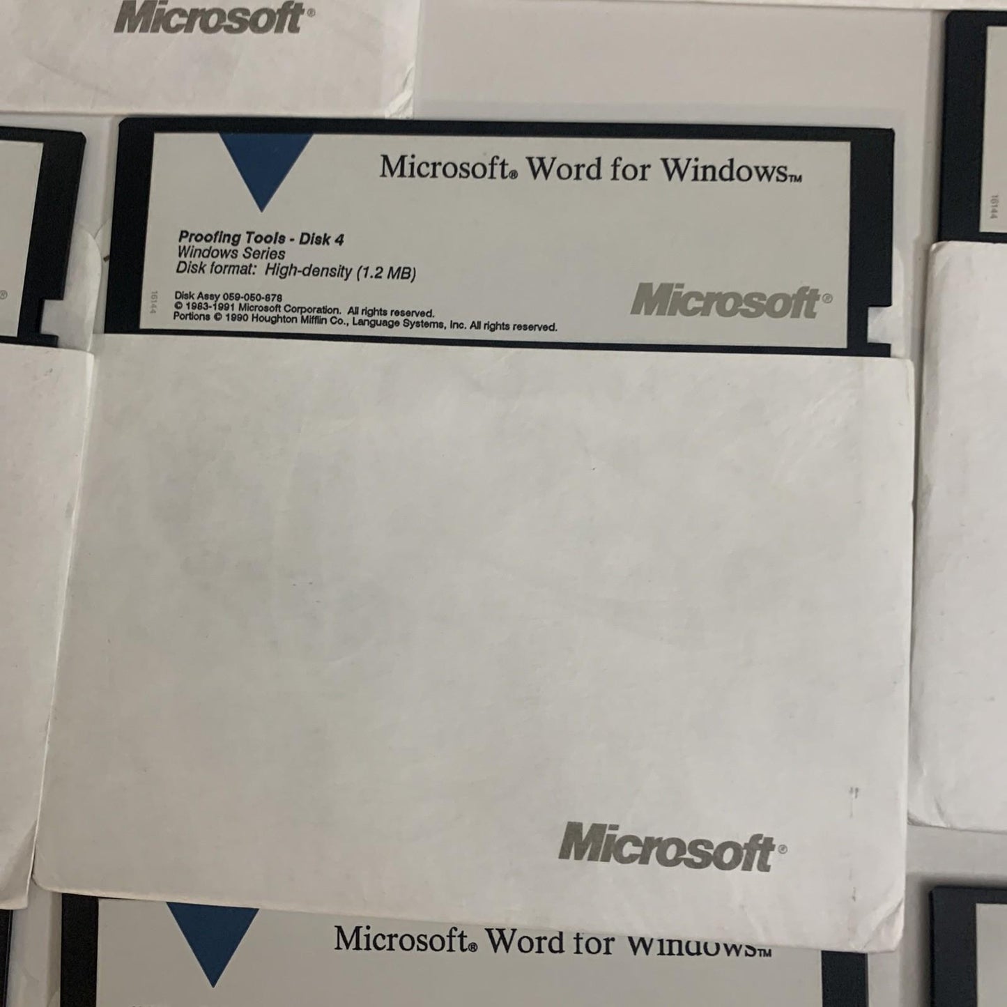 Microsoft Word For Windows Version 2.0 1991 5.25" Floppy Discs