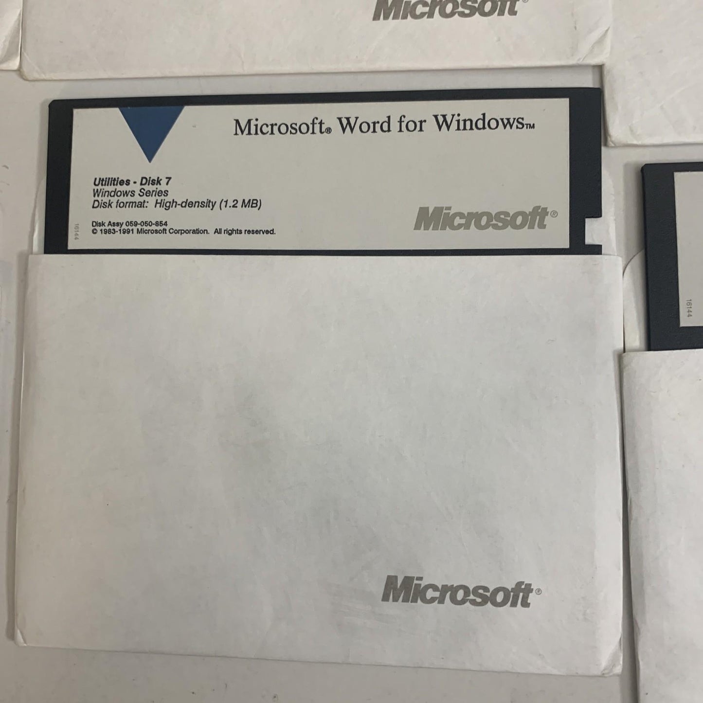 Microsoft Word For Windows Version 2.0 1991 5.25" Floppy Discs