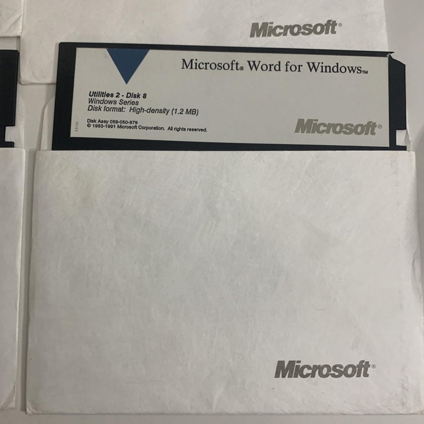 Microsoft Word For Windows Version 2.0 1991 5.25" Floppy Discs