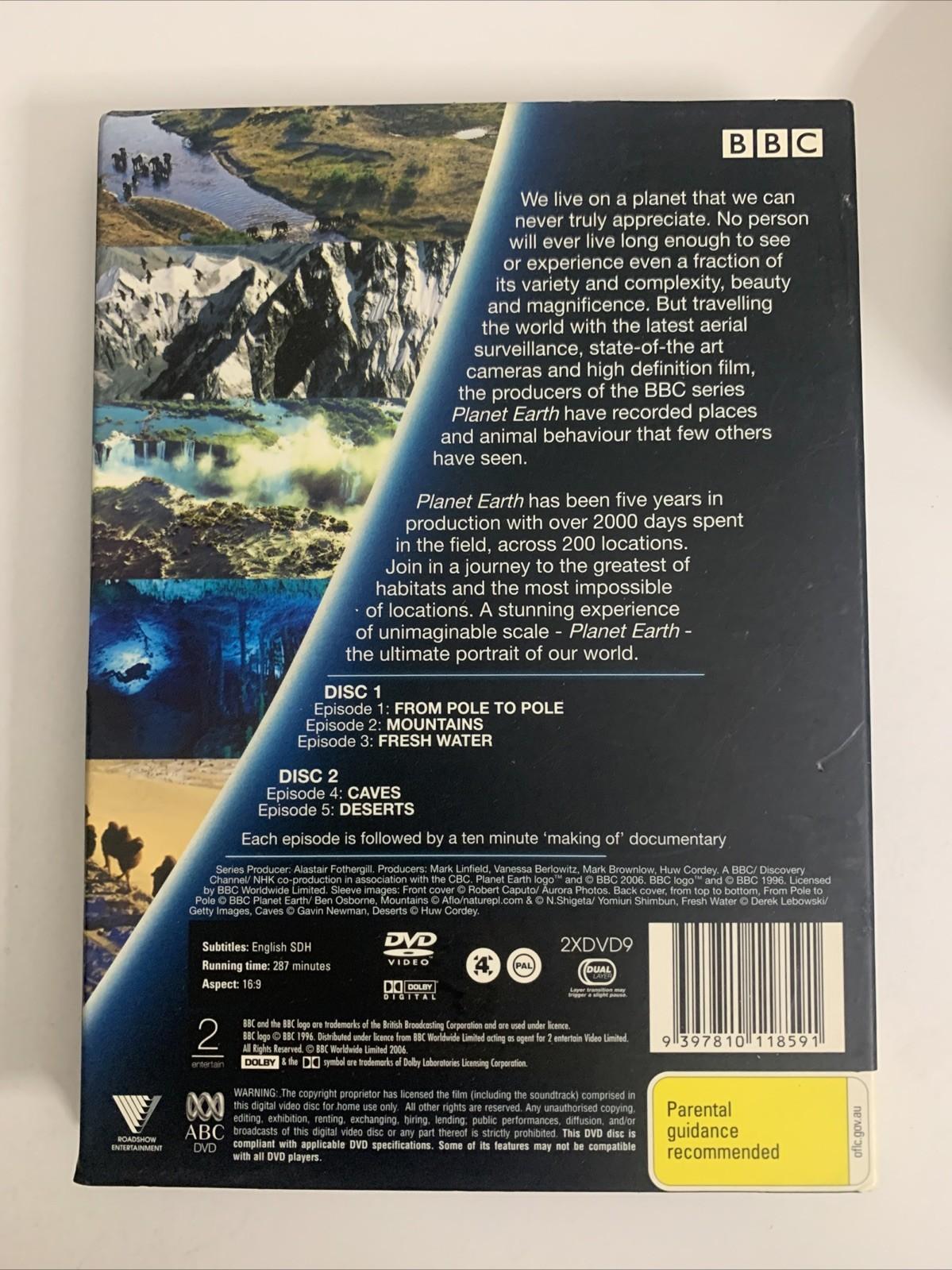 BBC Planet Earth : Volume 1 (DVD, 2006, 2-Discs) David Attenborough Region 4