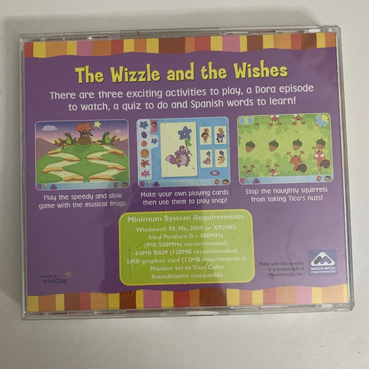 Dora The Explorer Click & Create: The Wizzle & The Wishes PC CD-ROM Windows Game