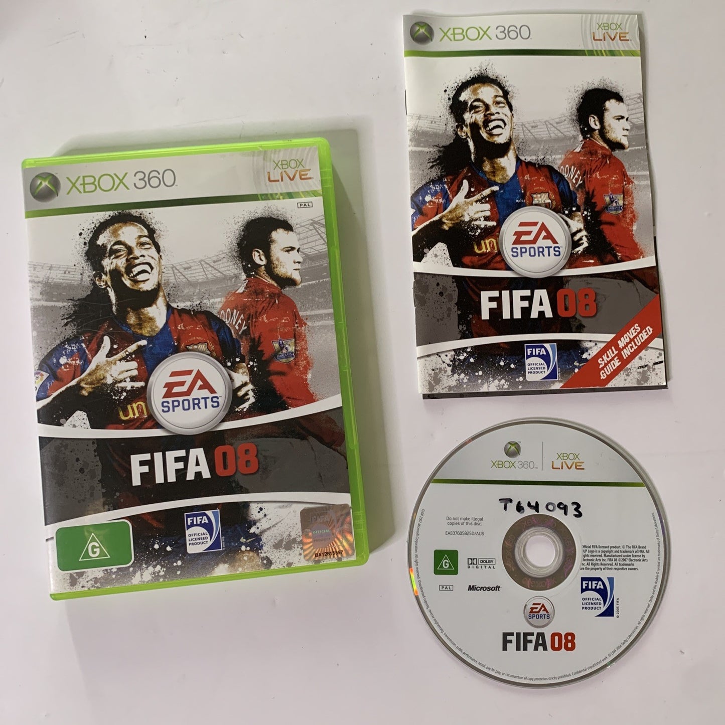 FIFA 08 Microsoft XBOX 360 PAL Game Complete