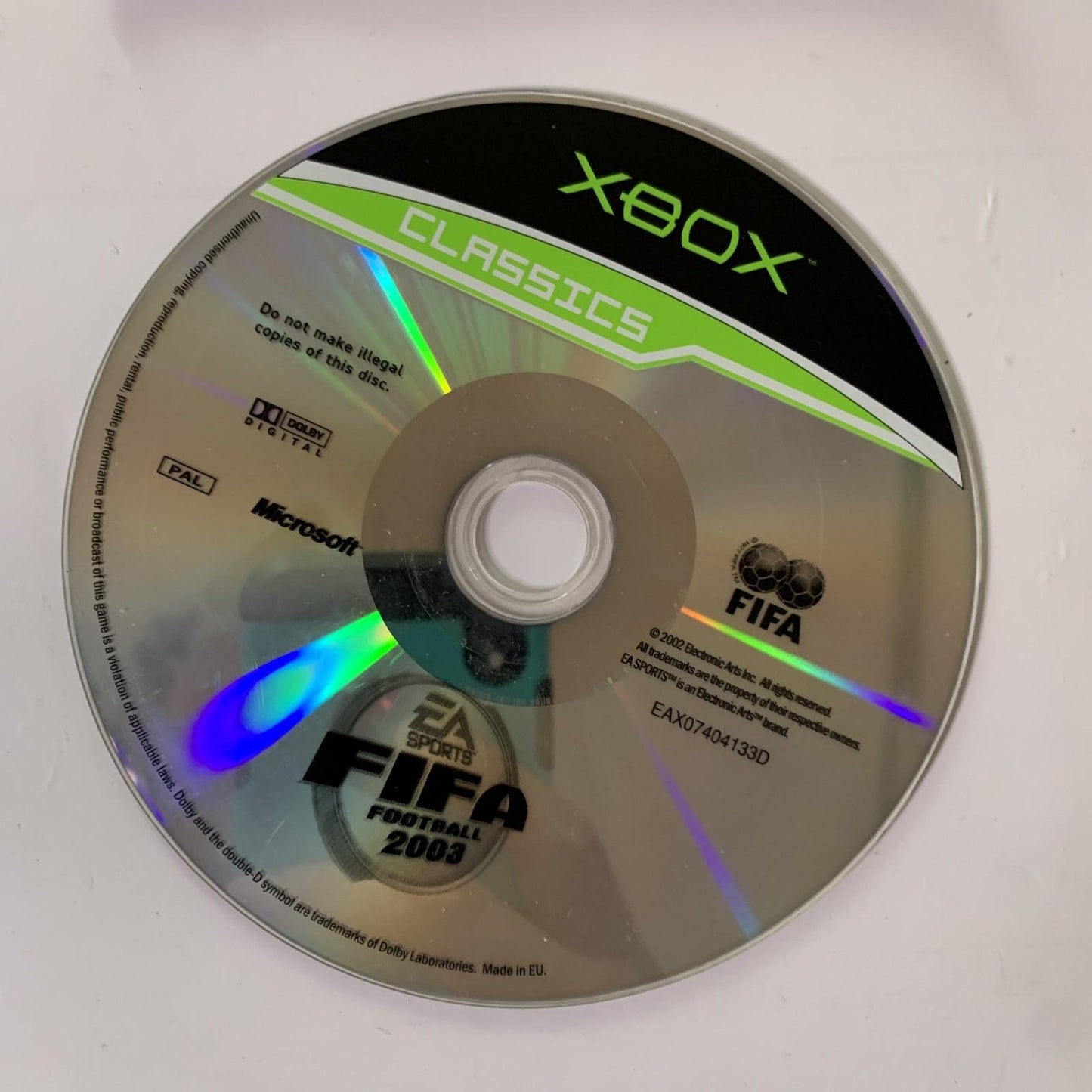 FIFA Football 2003 Microsoft XBOX Original PAL Game Complete