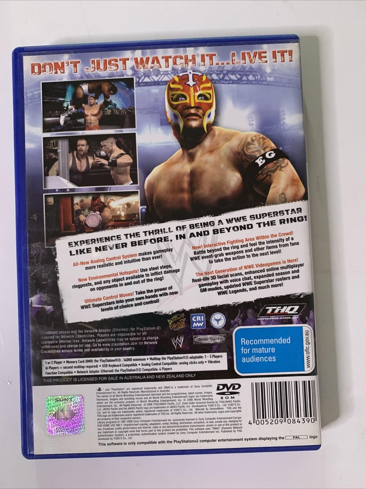 WWE Smackdown VS Raw 2007 PlayStation 2 PS2 PAL Pro-Wrestling Game Complete