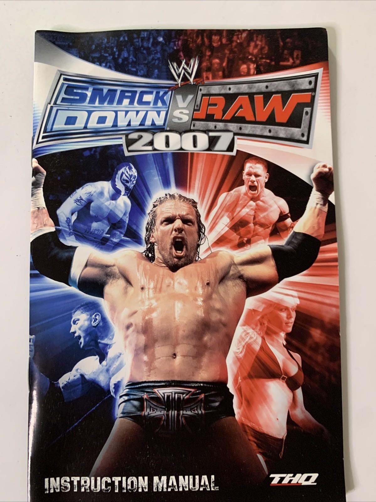 WWE Smackdown VS Raw 2007 PlayStation 2 PS2 PAL Pro-Wrestling Game Complete