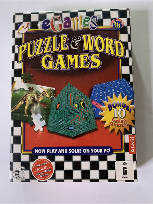 Puzzle & Word Games PC Windows CD-ROM Atari Brand NEW Sealed