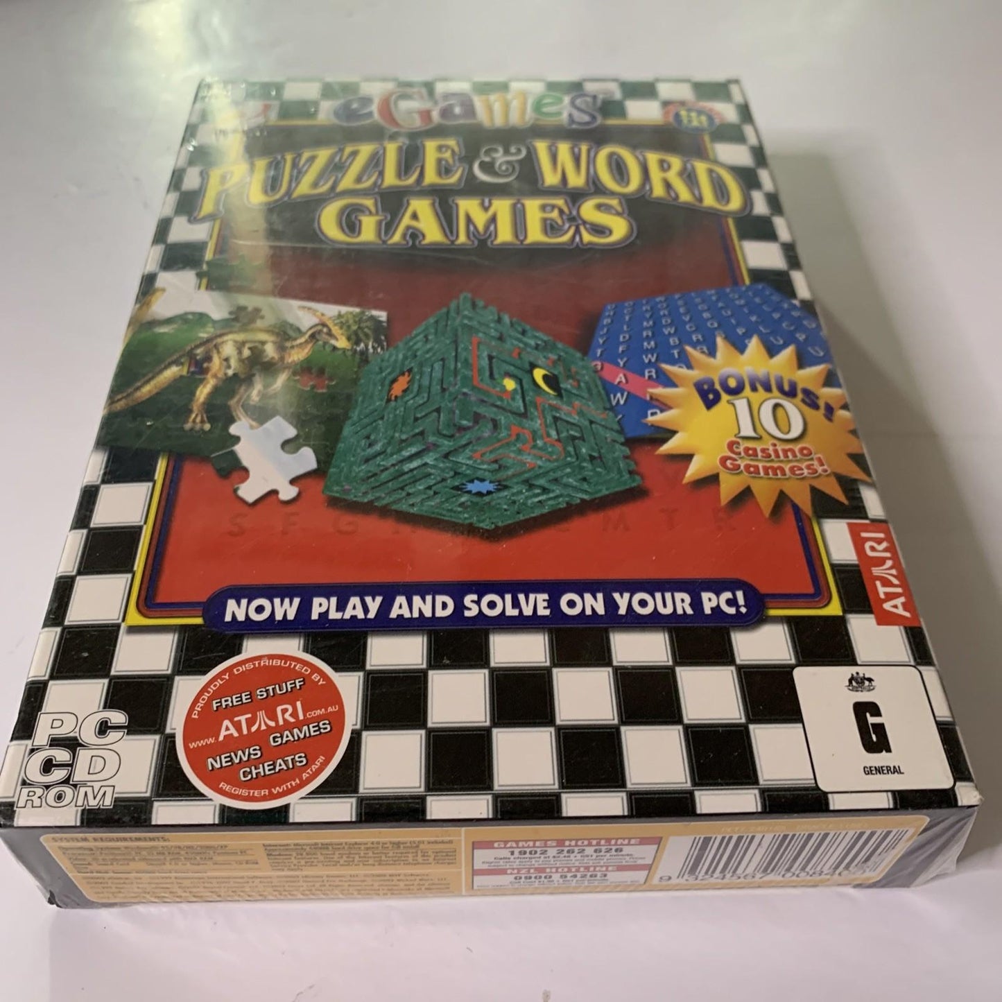 Puzzle & Word Games PC Windows CD-ROM Atari Brand NEW Sealed