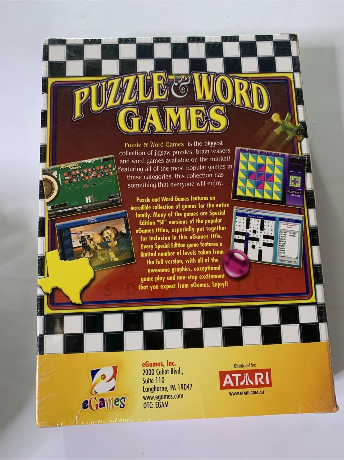 Puzzle & Word Games PC Windows CD-ROM Atari Brand NEW Sealed