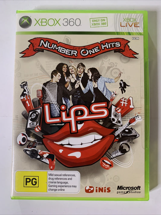 Lips: Number One Hits 2009 Microsoft XBOX 360 PAL Karaoke Music Game
