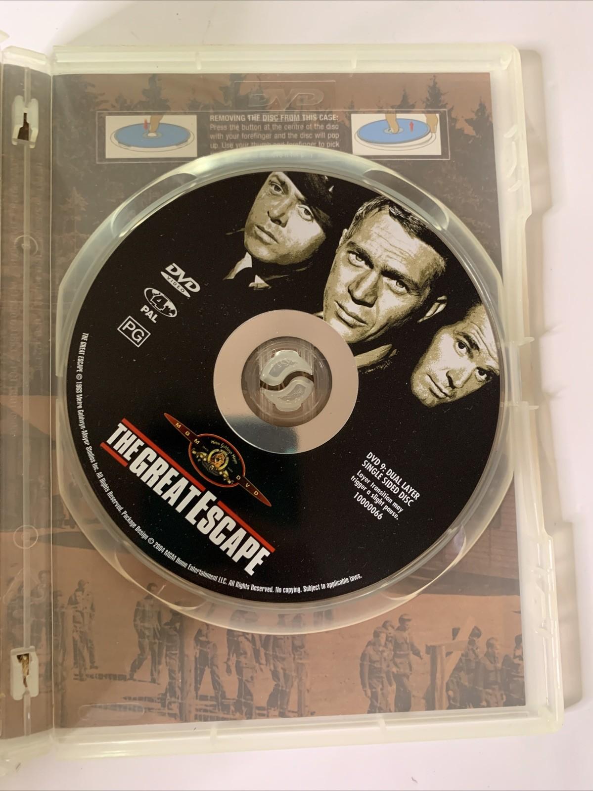 The Great Escape (DVD, 1963) James Garner, Steve McQueen Region 4