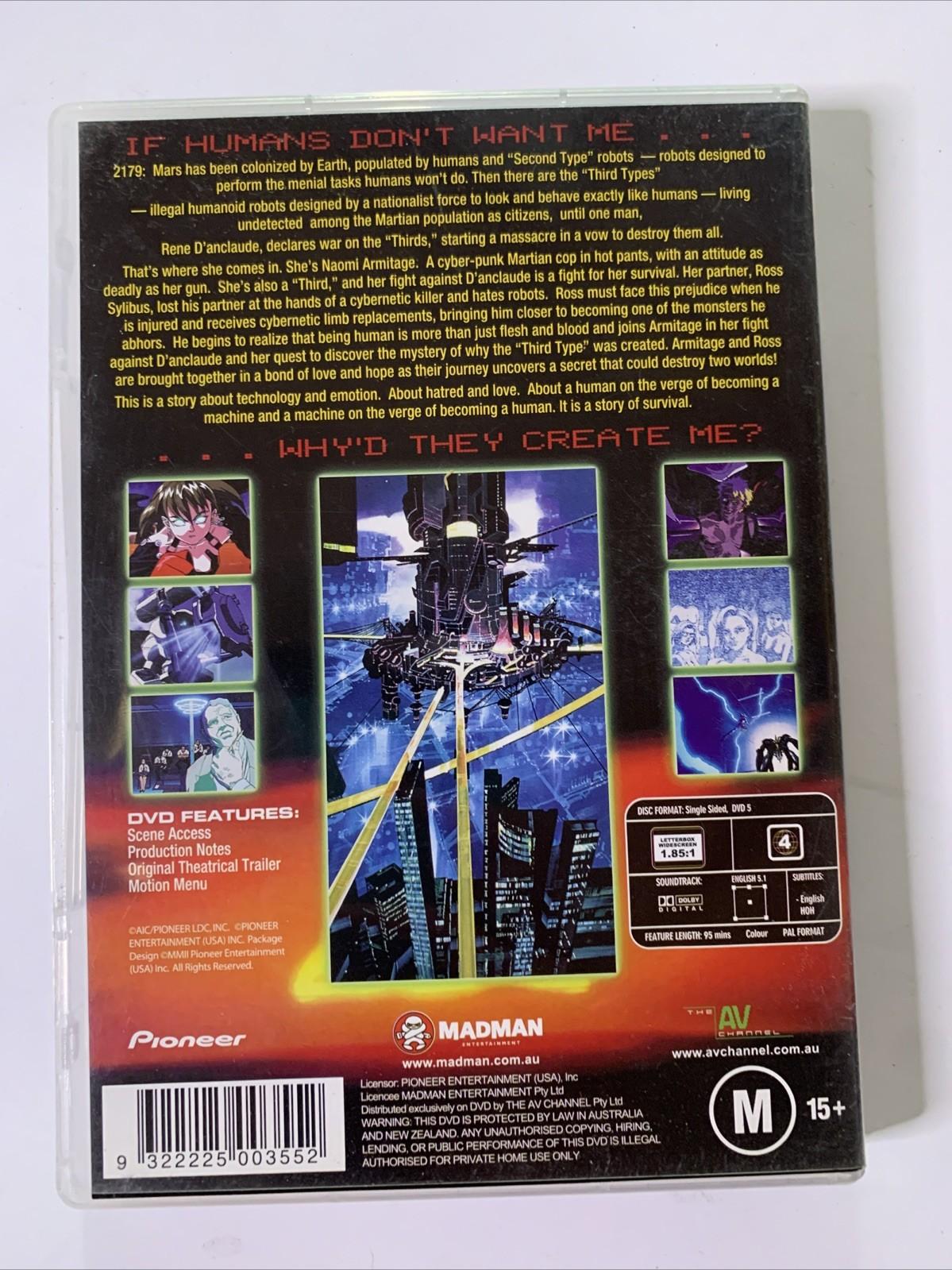 Armitage III: Polymatrix (DVD, 1996) Anime Film Madman Region 4