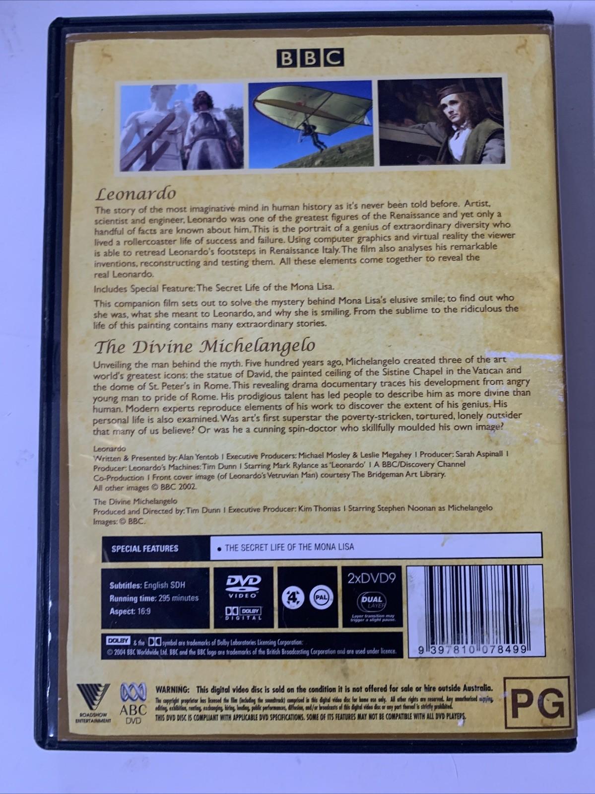Leonardo: The Divine Michaelangelo (DVD, 2002) BBC Documentary Region 4