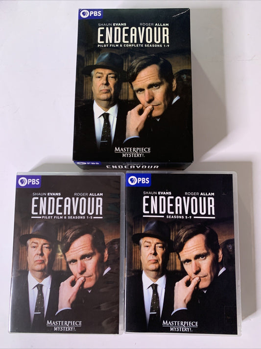 Endeavour : The Complete Series 1-9 (DVD, 2019) Region 1 *Missing 2 Discs