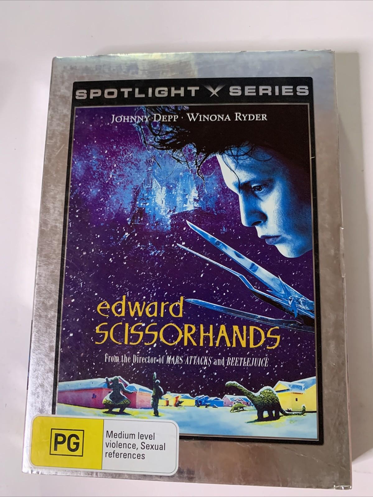 Edward Scissorhands (DVD, 1990) Anniversary Edition Johnny Depp Region 4