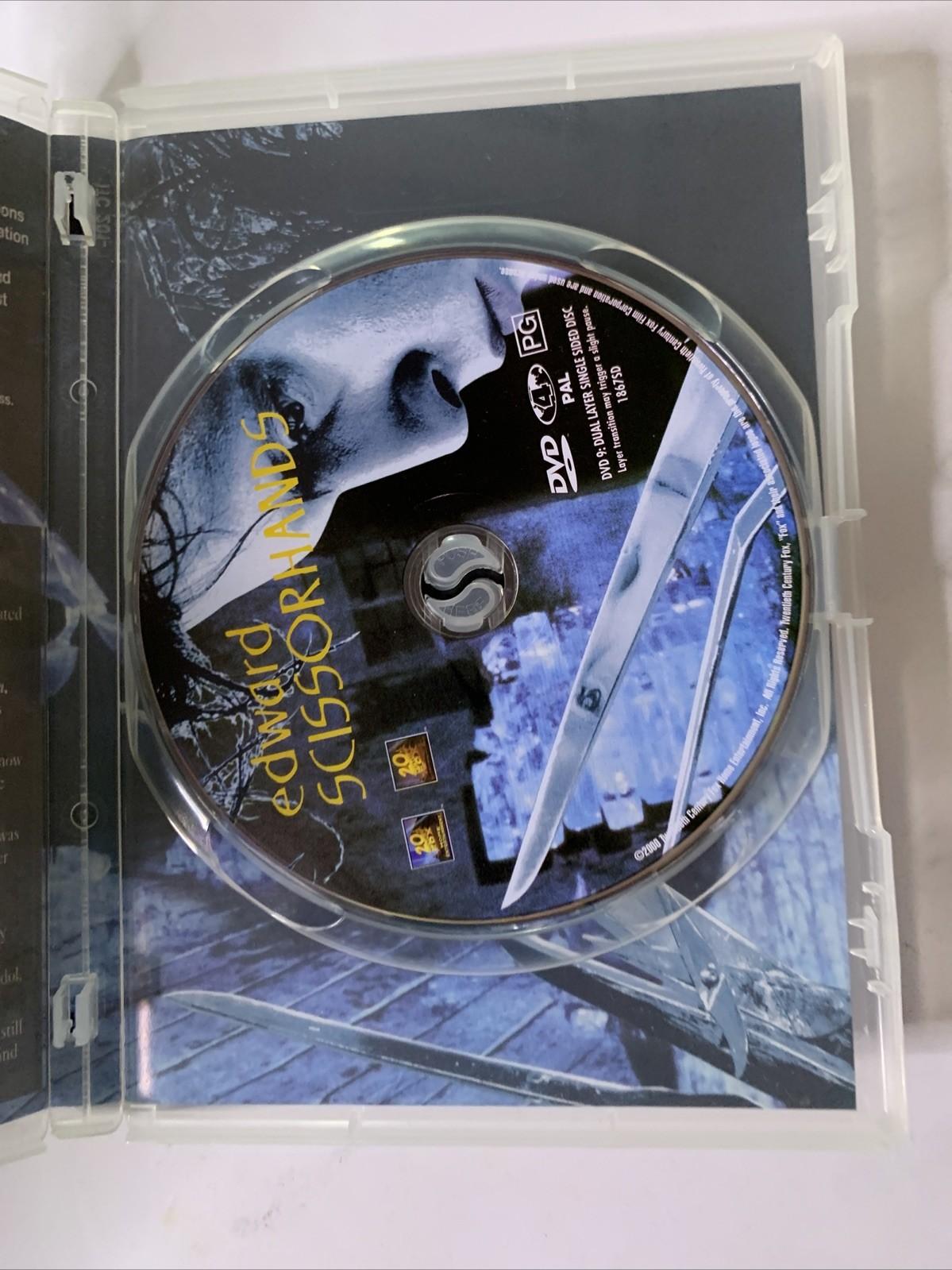 Edward Scissorhands (DVD, 1990) Anniversary Edition Johnny Depp Region 4