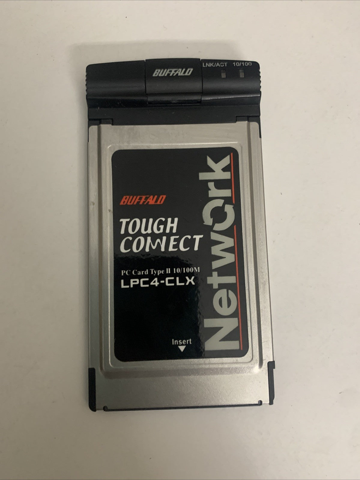 Buffalo Network Ethernet LAN Card PC Type II 10/100M Laptop PCMCIA LPC ...