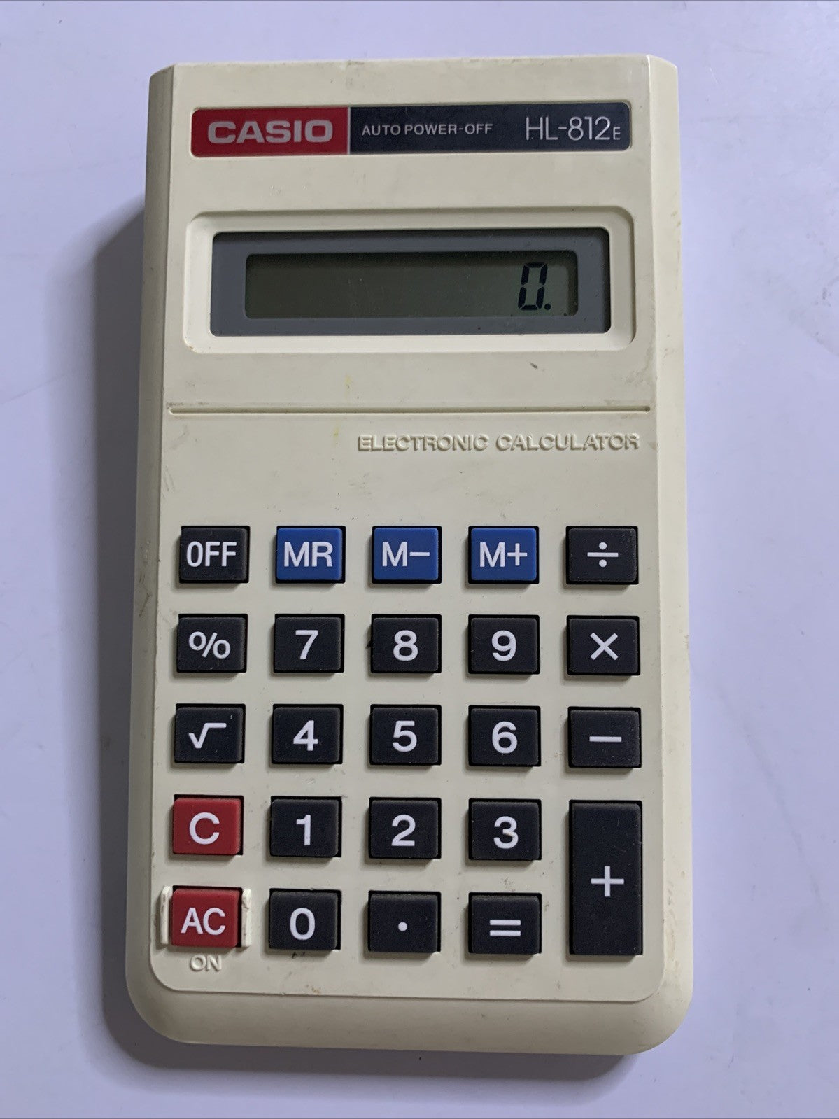 Casio HL-812E Handheld Calculator Vintage Retro