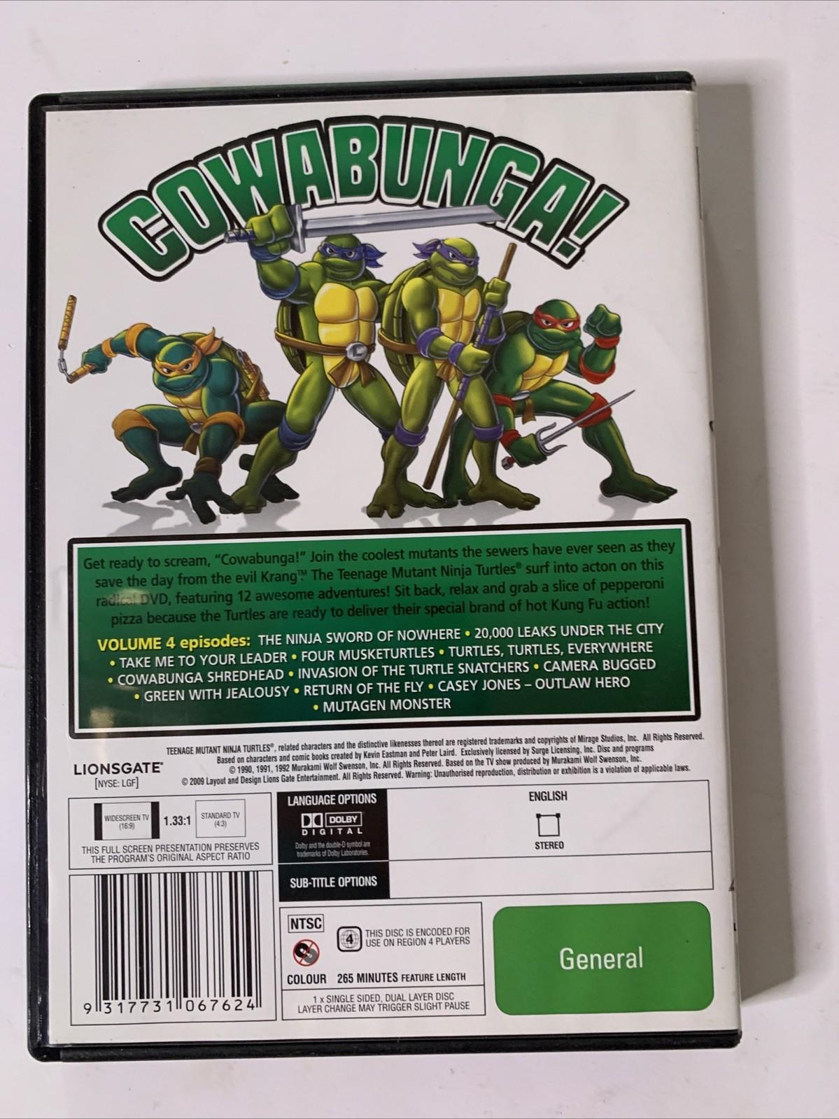Teenage Mutant Ninja Turtles : Vol 4 (DVD, 1987) Original TV Series Region 4