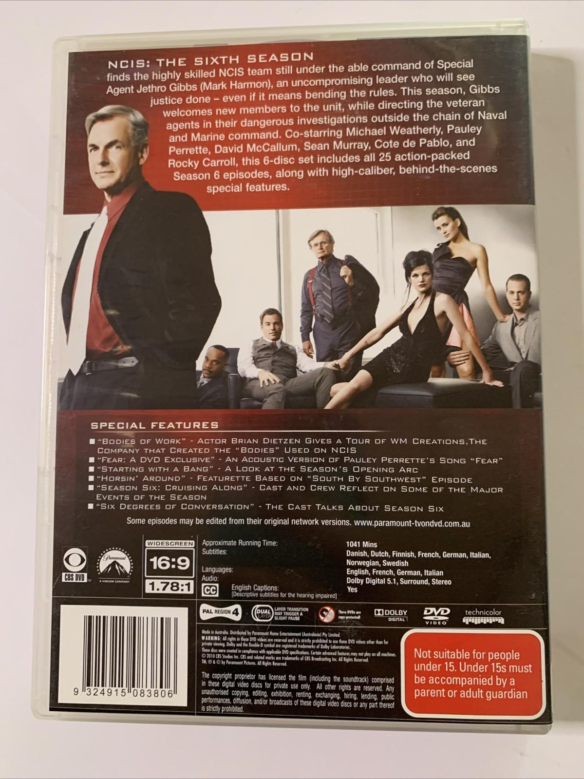 NCIS : Season 6 (DVD, 2008, 6-Discs) Region 4