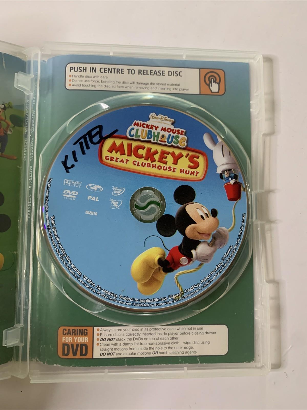 Disney Mickey's Great Club House Hunt (DVD, 2007) Animation Region 4