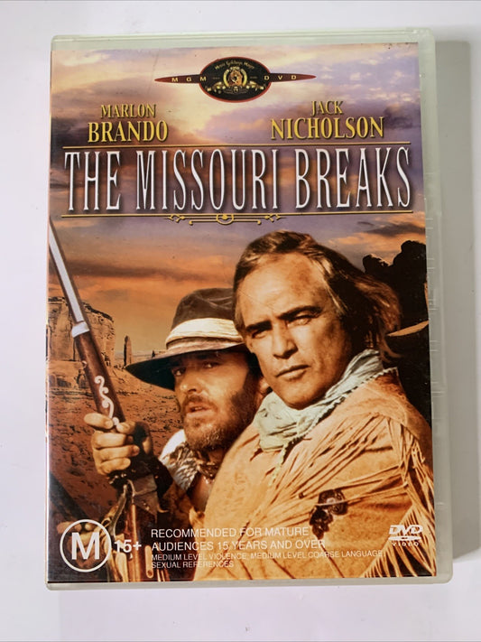 The Missouri Breaks (DVD, 1976) Jack Nicholson, Marlon Brando Region 4