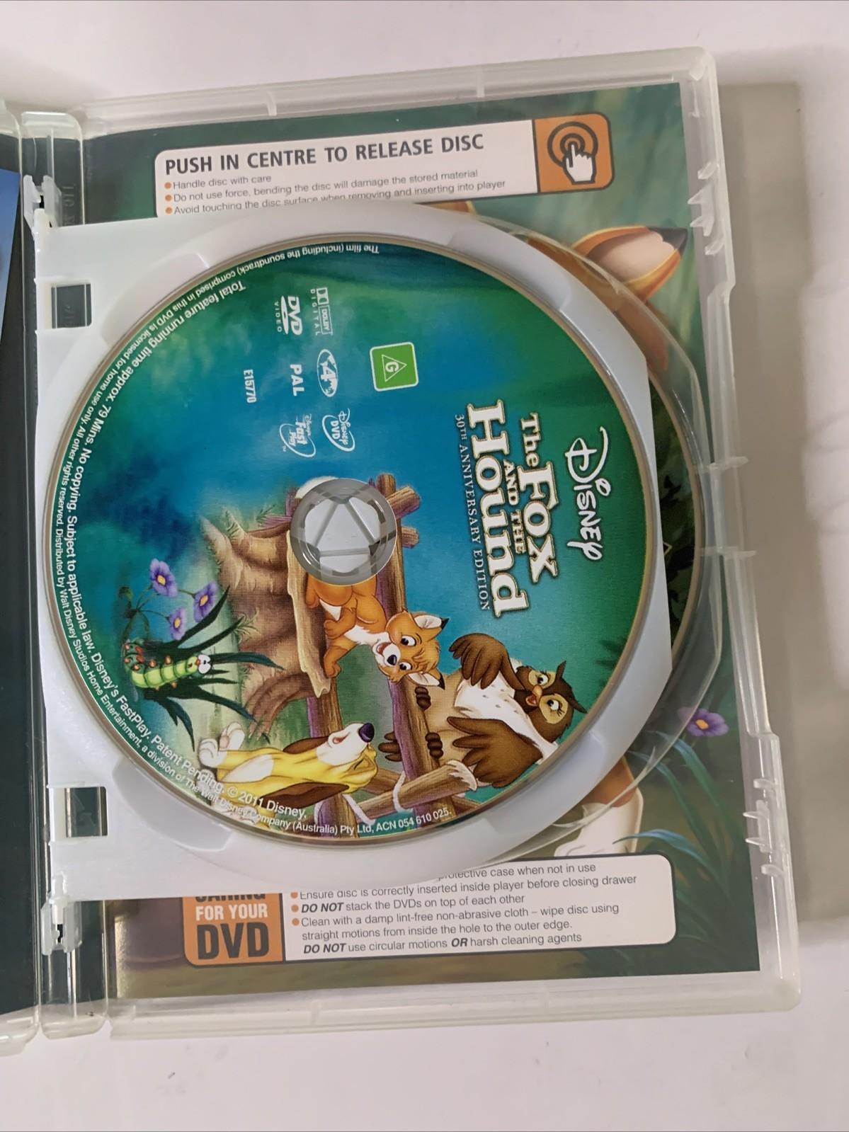 The Fox And The Hound 1 & 2 (30th Anniversary, DVD, 2006) Disney Region 4