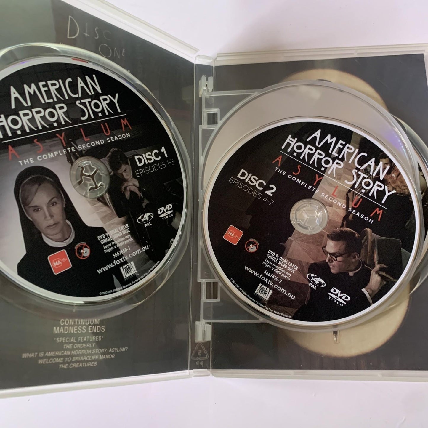 American Horror Story : Season 2 (DVD, 2012, 4-Discs) Region 4