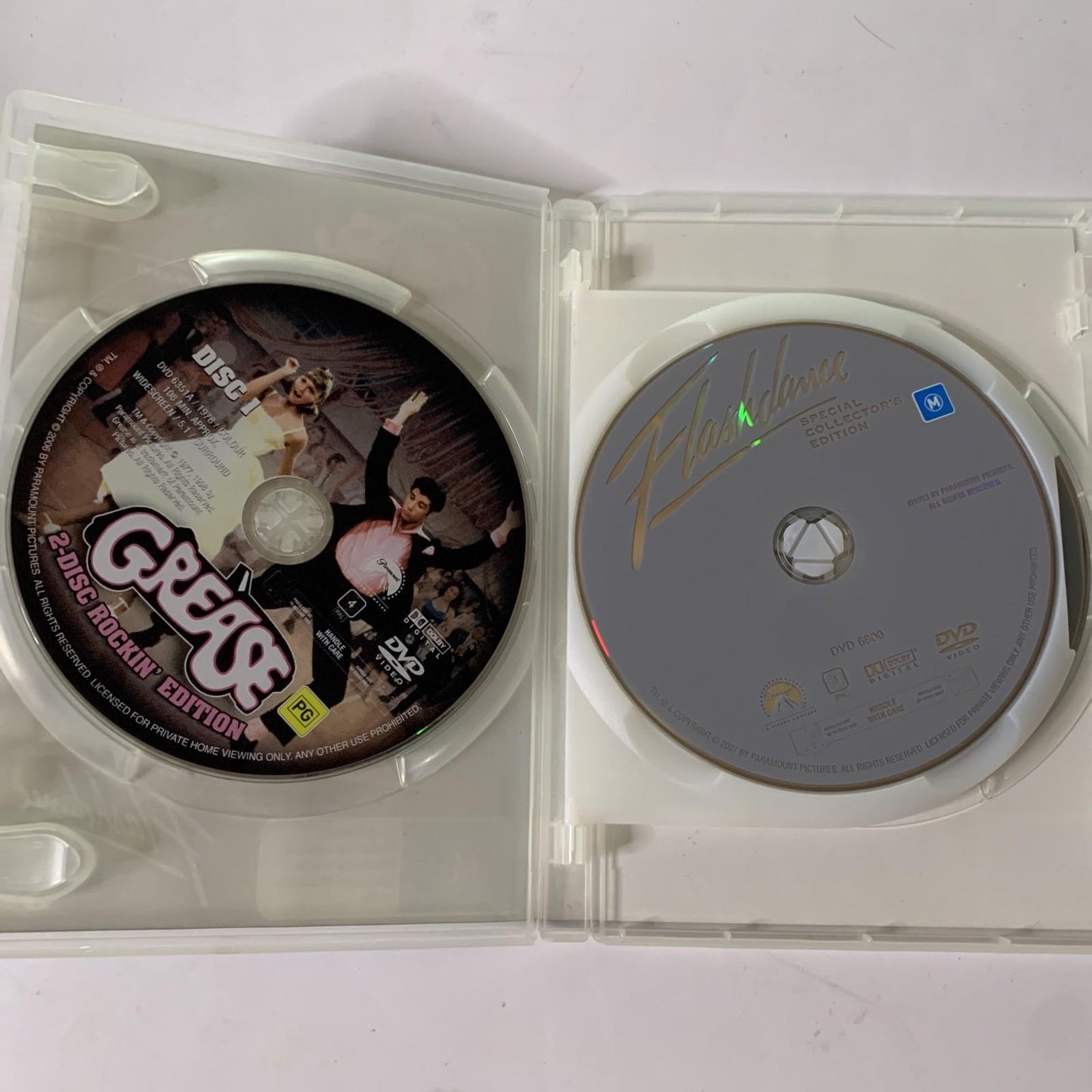 Grease / Footloose / Flashdance (DVD, 1978, 3-Discs) Region 4