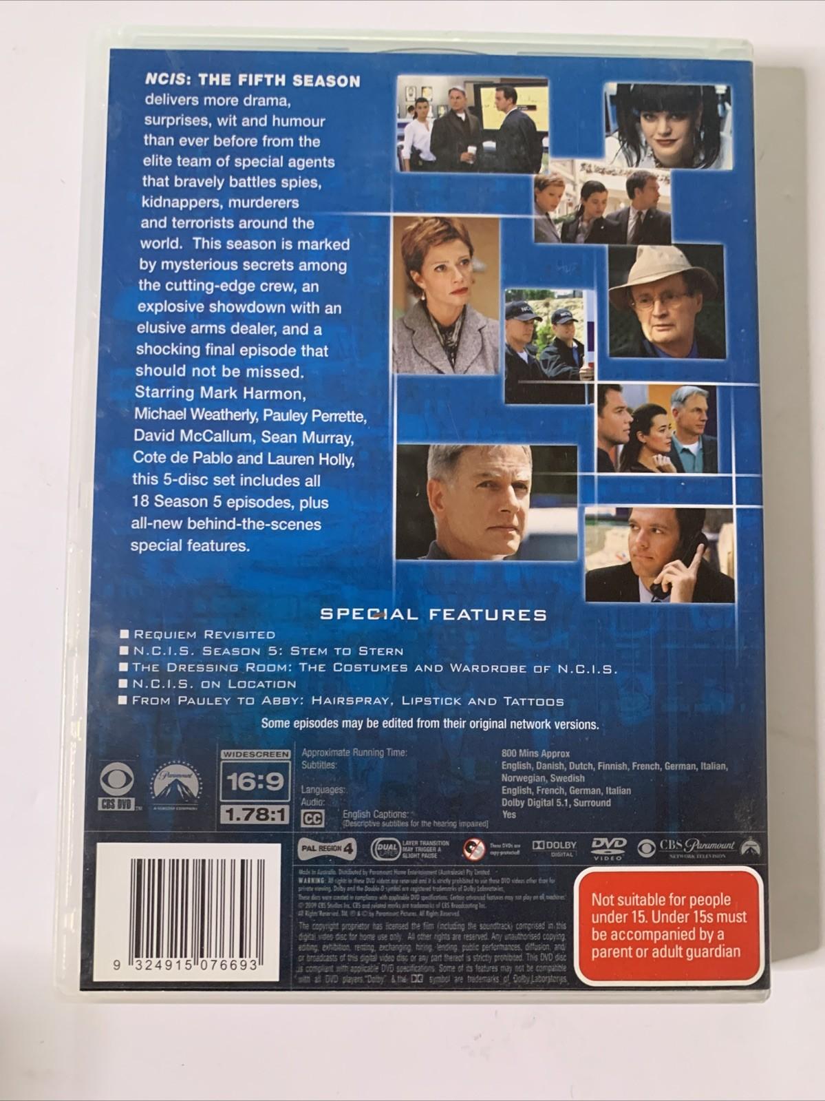 NCIS : Season 5 (DVD, 2007, 5-Discs) Region 4