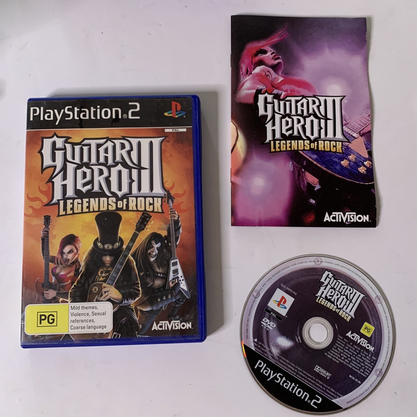 Guitar Hero III: Legends of Rock PS2 PlayStation 2 PAL Game Complete