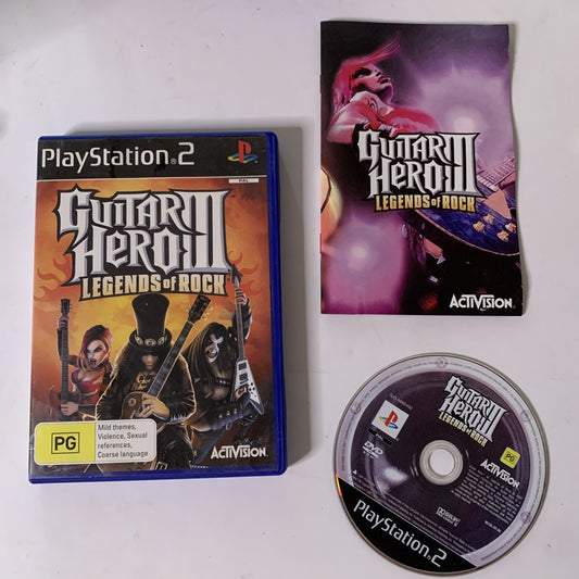 Guitar Hero III: Legends of Rock PS2 PlayStation 2 PAL Game Complete