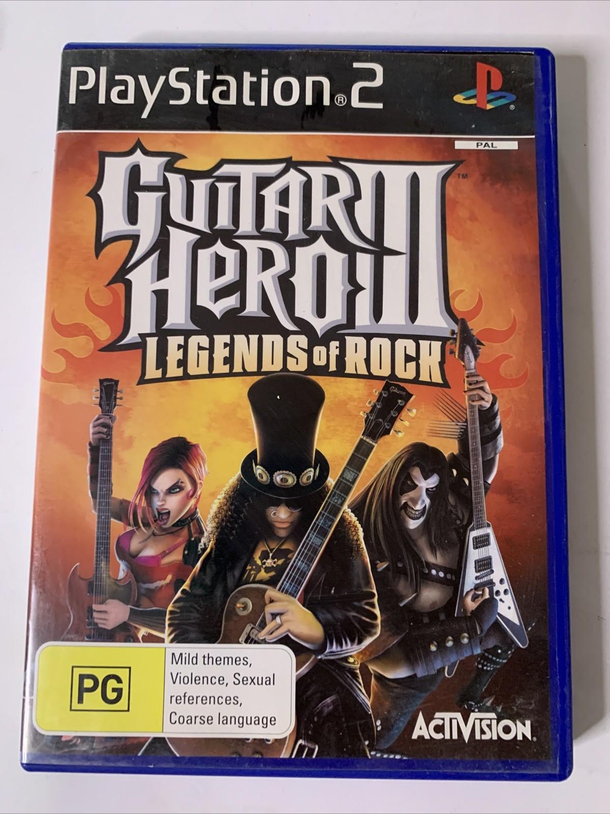 Guitar Hero III: Legends of Rock PS2 PlayStation 2 PAL Game Complete