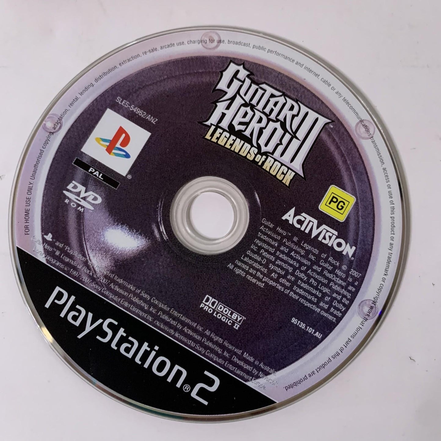 Guitar Hero III: Legends of Rock PS2 PlayStation 2 PAL Game Complete