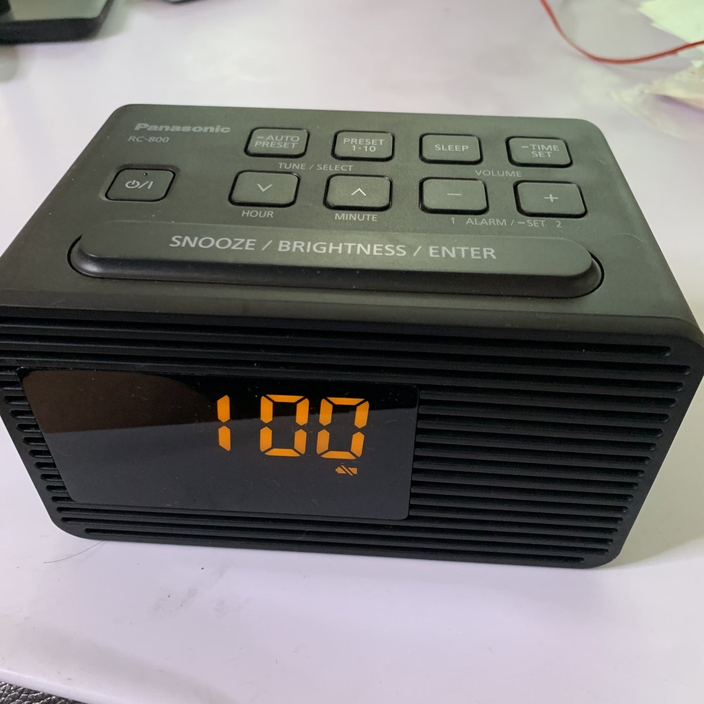 Panasonic RC-800 Alarm Clock AM/FM Radio Snooze