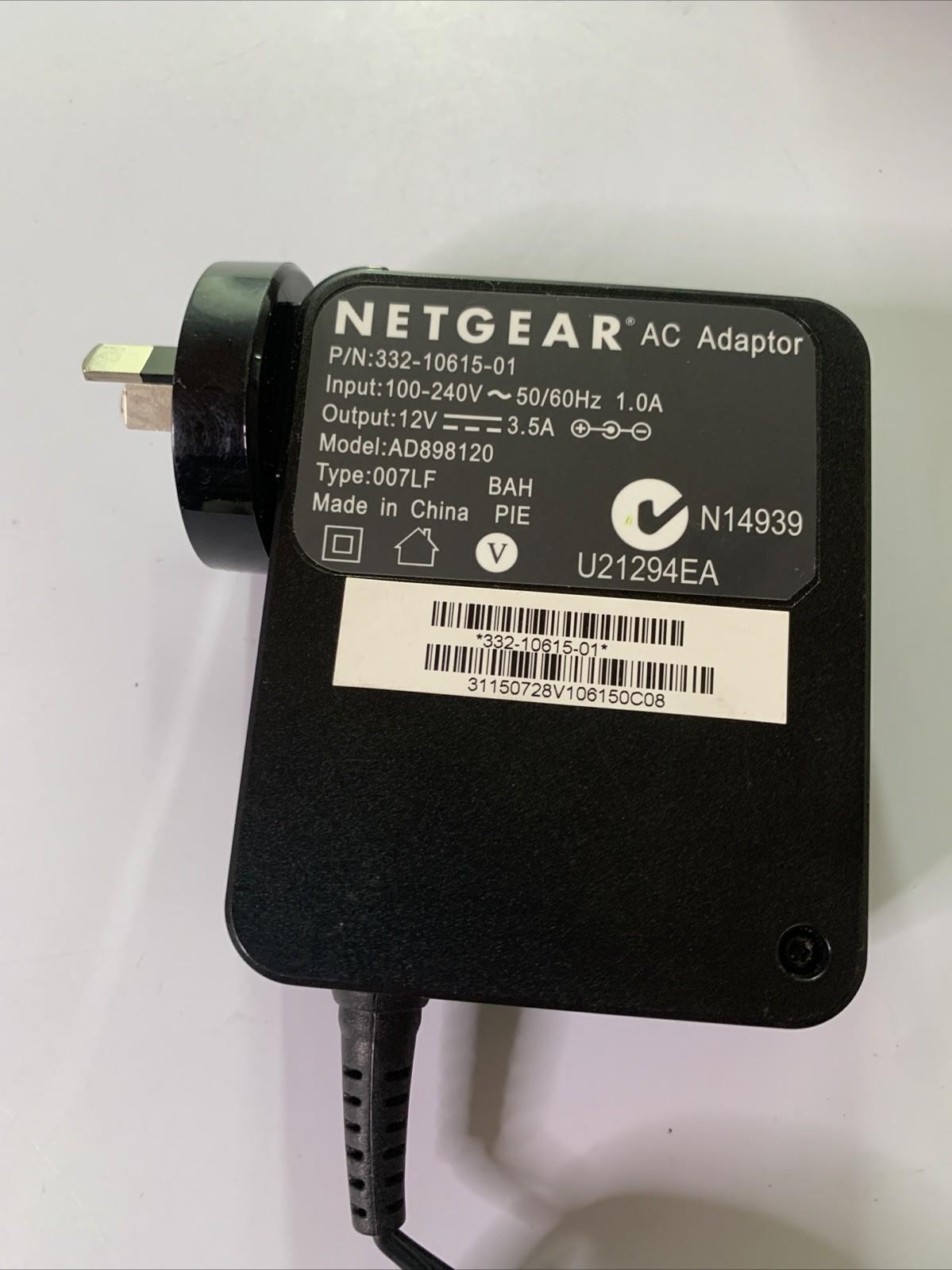 Genuine Netgear AC Adaptor AD898120 12V 3.5A Power Supply For Netgear Router