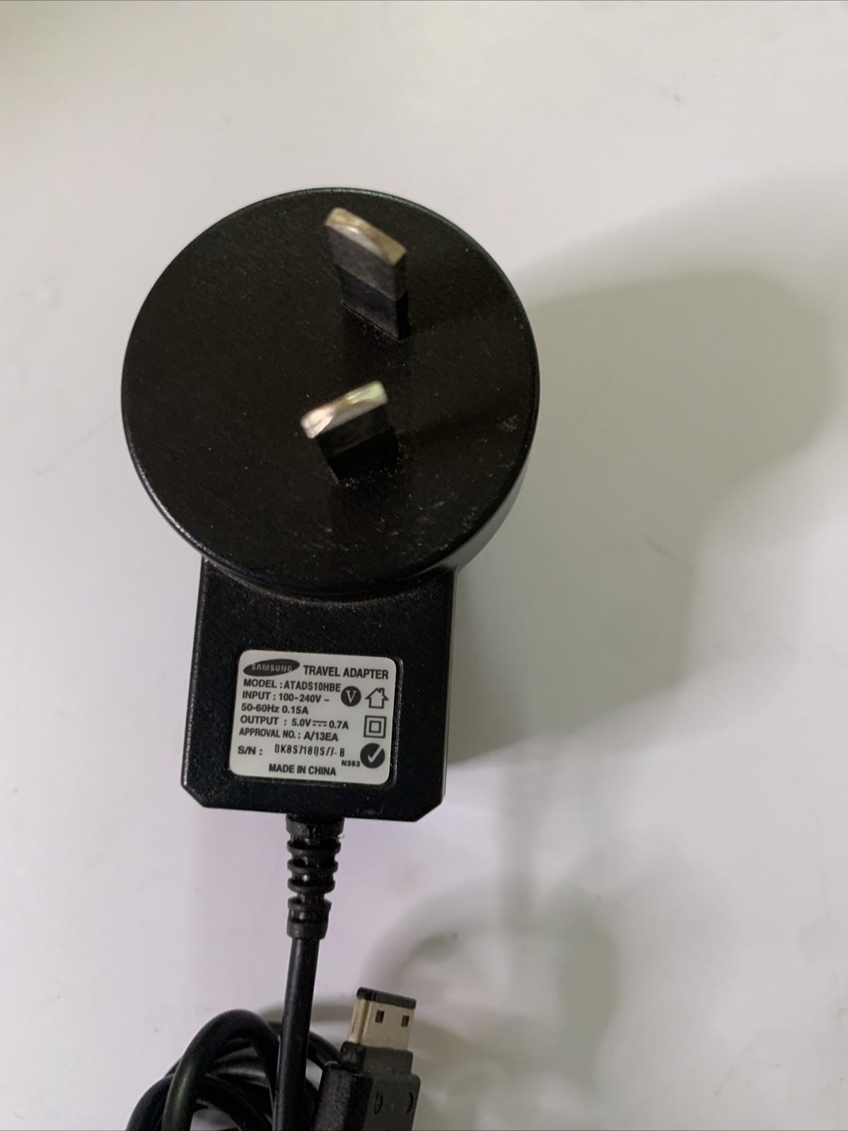 Genuine Samsung Travel Adapter Charger ATADS10HBE 5V 0.7A Power Supply