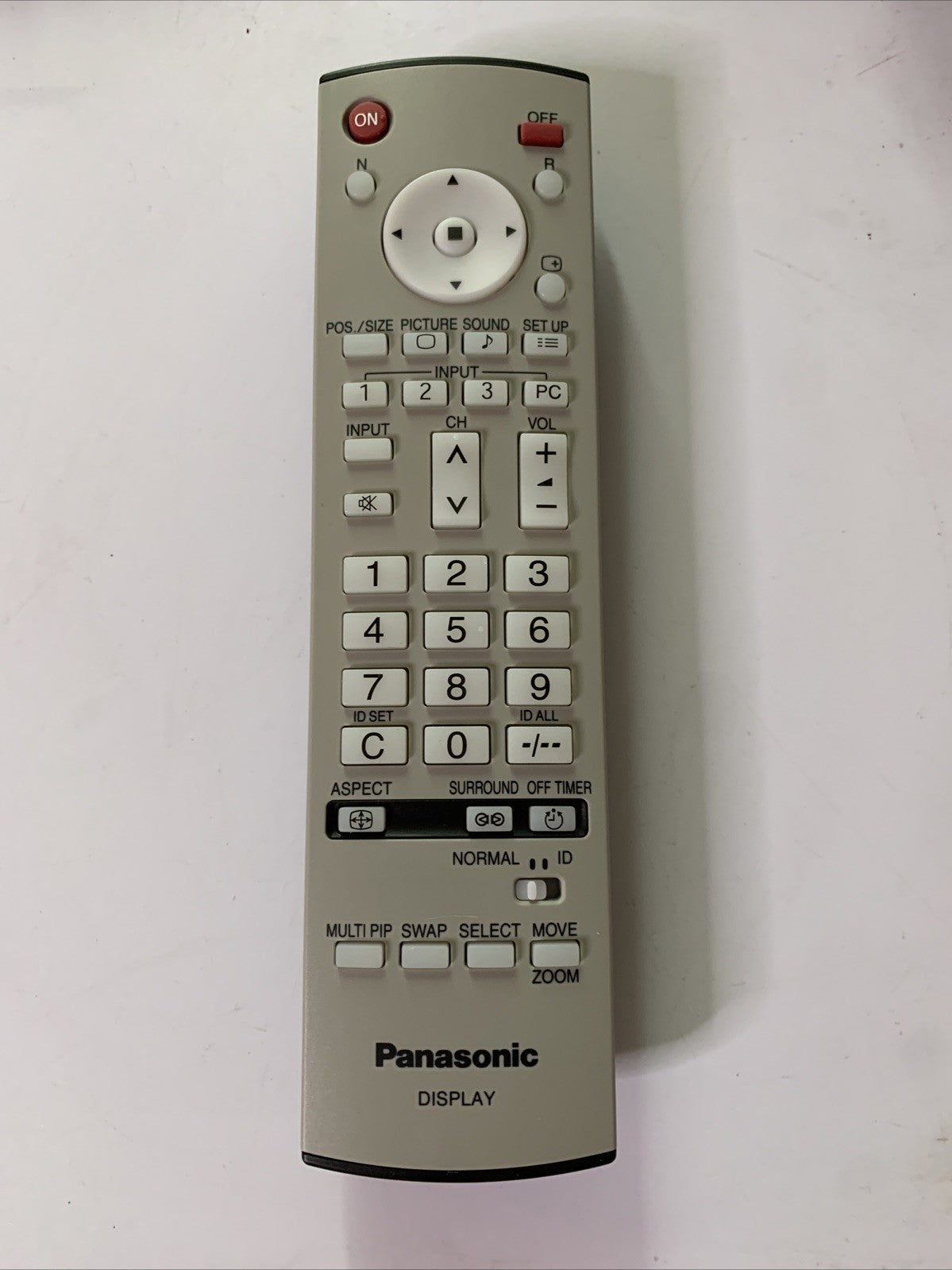 Genuine Panasonic EUR7636070R Display Remote Control