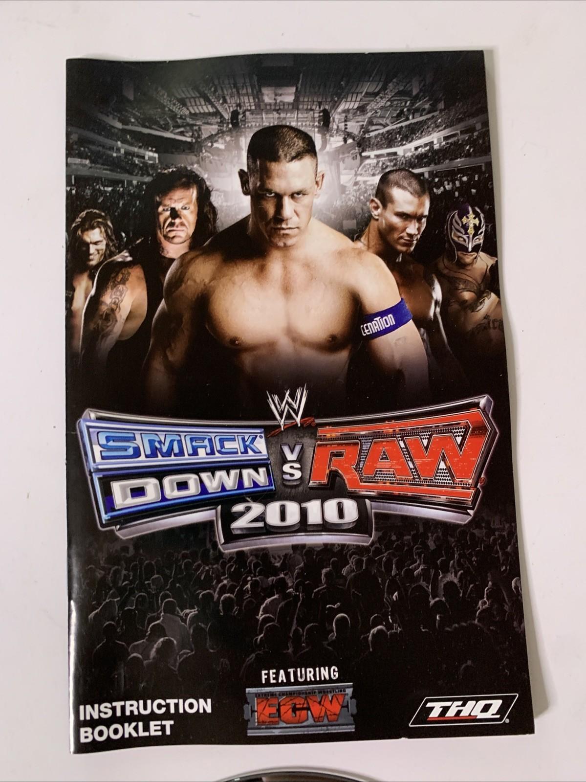 WWE Smackdown Vs RAW 2010 PS2 Sony PlayStation 2 PAL Pro-Wrestling Game Complete