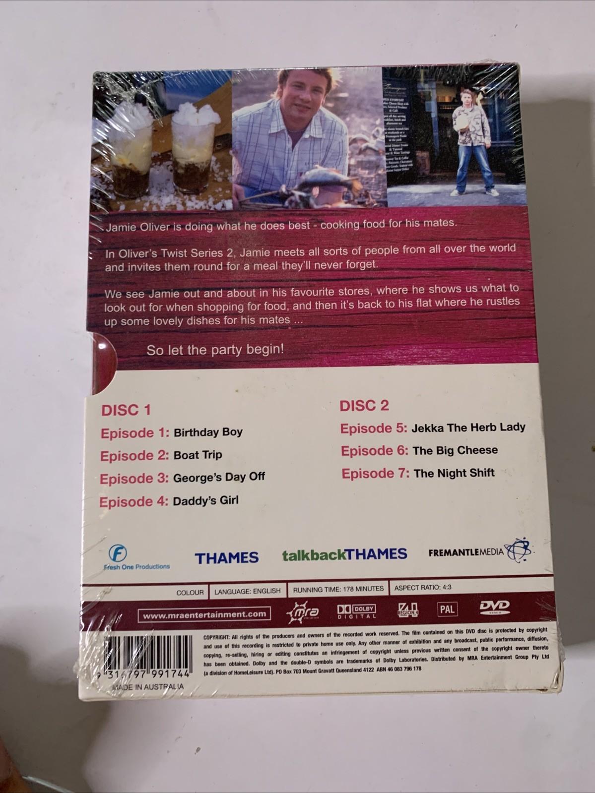 Jamie Oliver In Oliver's Twist : Series 2  (DVD, 2003) Region 4 NEW Sealed
